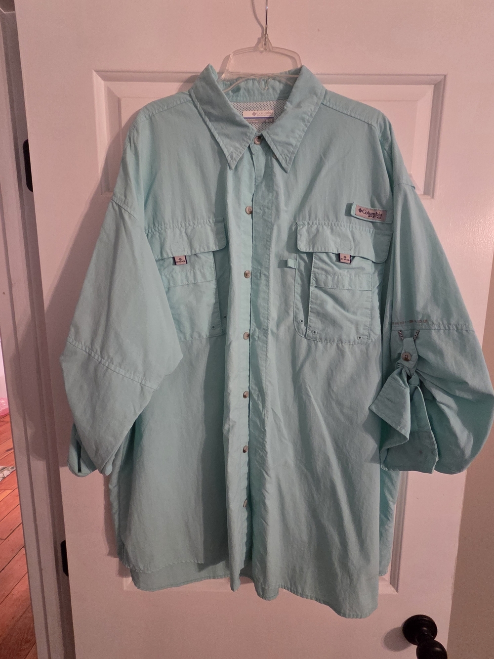 Columbia Men's Mint Green Fishing Shirt Jacket